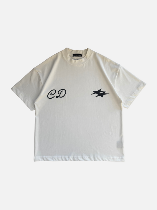 DOUBLE LOGO T-SHIRT - WHITE