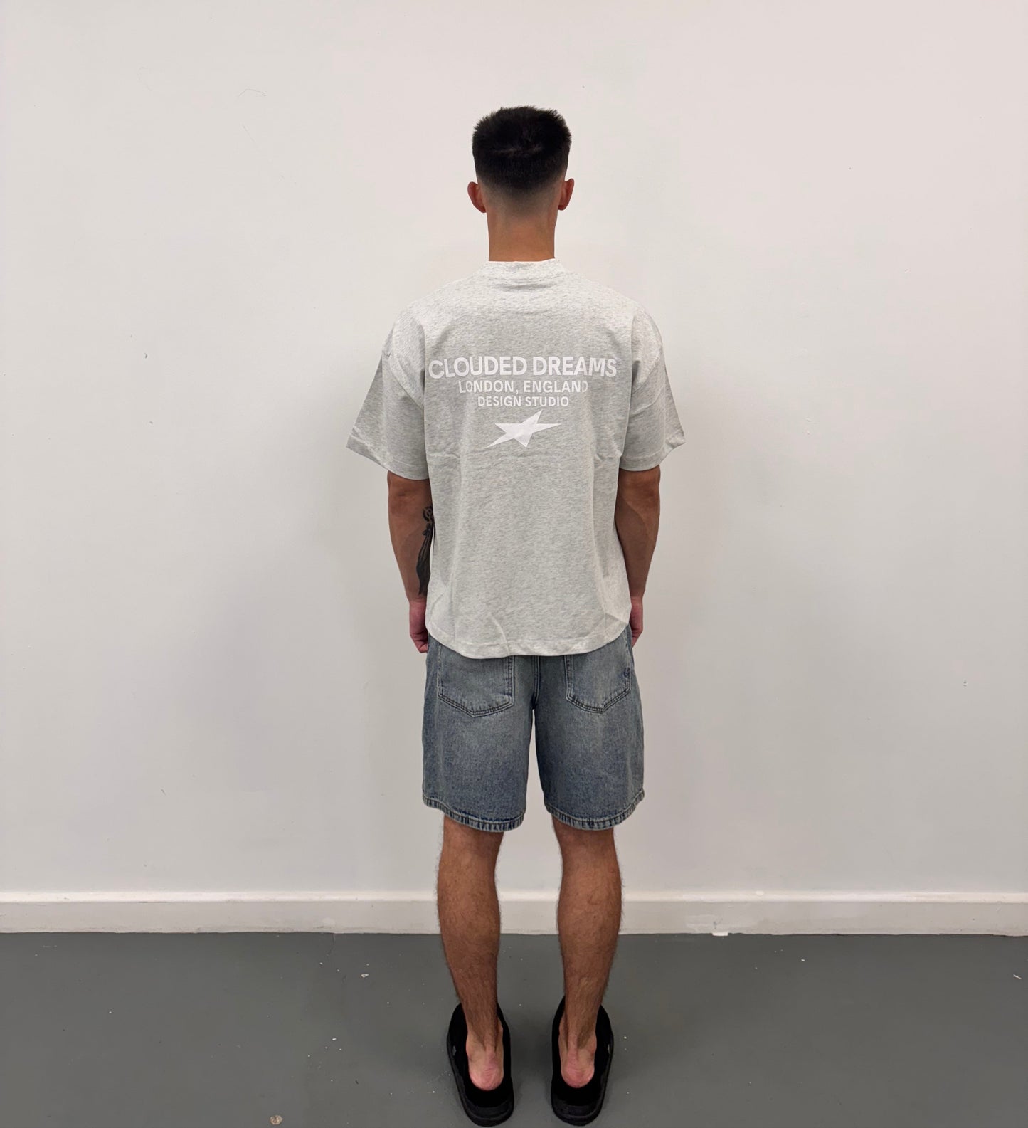 STAR LOGO T-SHIRT - GREY