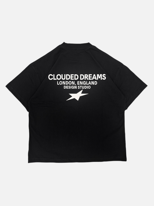STAR LOGO T-SHIRT - BLACK