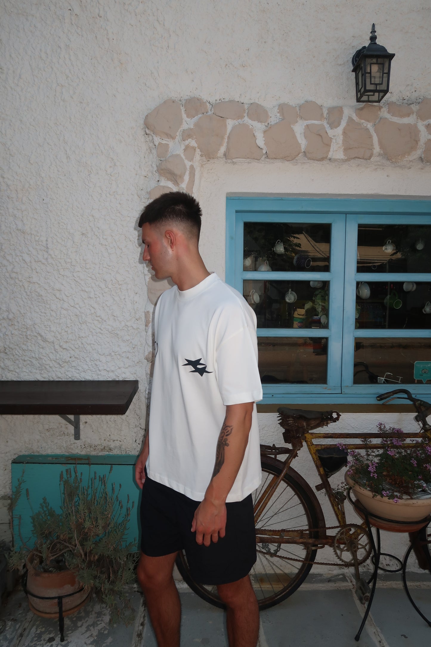 DOUBLE LOGO T-SHIRT - WHITE