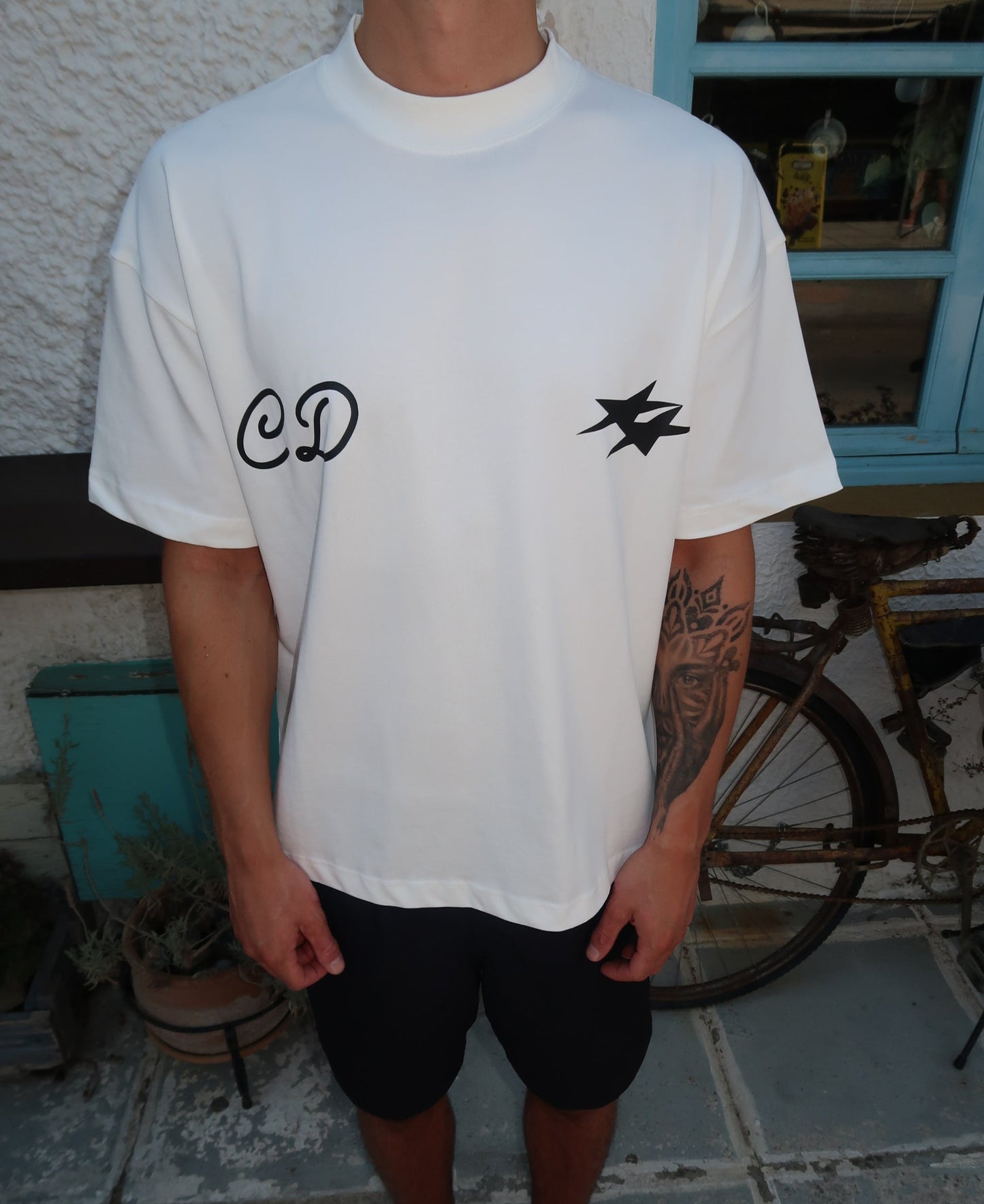 DOUBLE LOGO T-SHIRT - WHITE